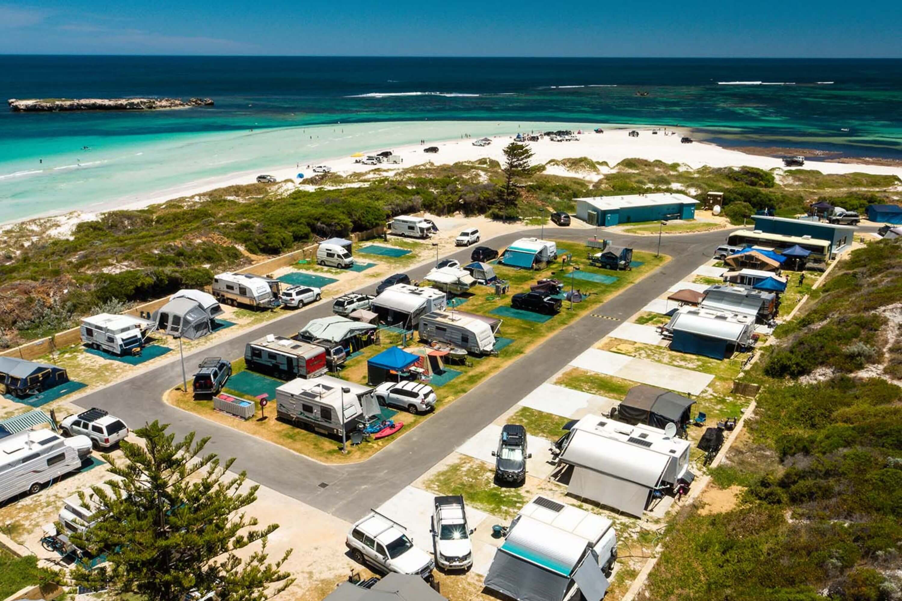 caravan parks near Lancelin sand dunes